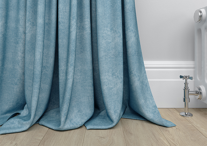 Florence Faux Suede, Cloud Blue - Made to Measure Curtains - Image 6